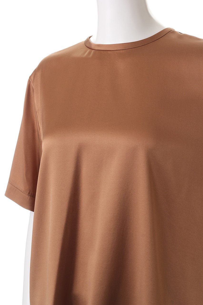 【オーヴィル/EAUVIRE】のウォッシャブルシルクTブラウス 人気、トレンドファッション・服の通販 founy(ファニー) 　ファッション　Fashion　レディースファッション　WOMEN　トップス・カットソー　Tops/Tshirt　シャツ/ブラウス　Shirts/Blouses　ロング / Tシャツ　T-Shirts　カットソー　Cut and Sewn　ショート　Short　シルク　Silk　ストレッチ　Stretch　スリーブ　Sleeve　半袖　Short Sleeve　other-5|ID: prp329100004105742 ipo3291000000031380707