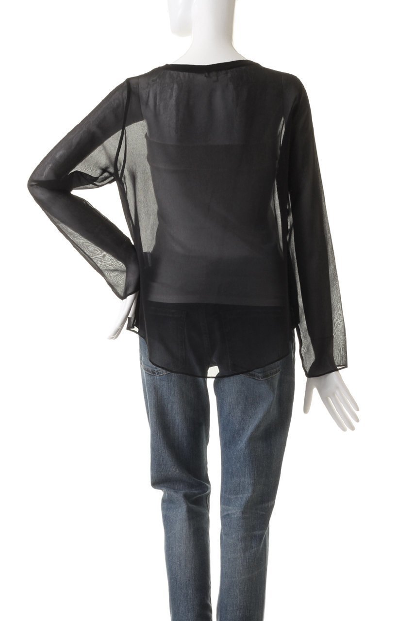 【ウィムガゼット/Whim Gazette】の【Drawing Numbers】キュプラシースルーブラウス 人気、トレンドファッション・服の通販 founy(ファニー) 　ファッション　Fashion　レディースファッション　WOMEN　トップス・カットソー　Tops/Tshirt　シャツ/ブラウス　Shirts/Blouses　キュプラ　Cupra　シンプル　Simple　スリーブ　Sleeve　ロング　Long　other-4|ID: prp329100004105761 ipo3291000000031412605