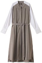 【ピアッカセッテ/ph7+】のフロントプリーツシャツドレス 人気、トレンドファッション・服の通販 founy(ファニー) ファッション Fashion レディースファッション Fashion for Women ワンピース Dresses フォーマル・パーティードレス・結婚式用ドレス Elegant & Casual Dresses チュニック Tunic Tops & Dresses スリット Slit, Slit Detail チュニック Tunic, Long Top フロント Front, Front Design プリーツ Pleats, Pleated エレガント 上品 Elegant thumbnail ライトグレー×ホワイト|ID: prp329100004105773 ipo3291000000032894504
