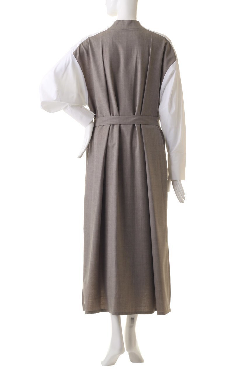 【ピアッカセッテ/ph7+】のフロントプリーツシャツドレス 人気、トレンドファッション・服の通販 founy(ファニー) 　ファッション　Fashion　レディースファッション　Fashion for Women　ワンピース　Dresses　フォーマル・パーティードレス・結婚式用ドレス　Elegant & Casual Dresses　チュニック　Tunic Tops & Dresses　スリット　Slit, Slit Detail　チュニック　Tunic, Long Top　フロント　Front, Front Design　プリーツ　Pleats, Pleated　エレガント 上品　Elegant　other-4|ID: prp329100004105773 ipo3291000000036778471