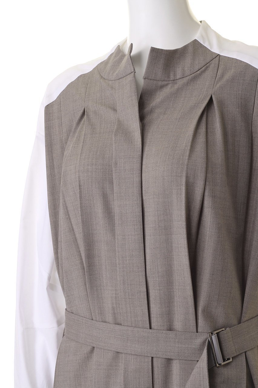 【ピアッカセッテ/ph7+】のフロントプリーツシャツドレス 人気、トレンドファッション・服の通販 founy(ファニー) 　ファッション　Fashion　レディースファッション　Fashion for Women　ワンピース　Dresses　フォーマル・パーティードレス・結婚式用ドレス　Elegant & Casual Dresses　チュニック　Tunic Tops & Dresses　スリット　Slit, Slit Detail　チュニック　Tunic, Long Top　フロント　Front, Front Design　プリーツ　Pleats, Pleated　エレガント 上品　Elegant　other-5|ID: prp329100004105773 ipo3291000000036778472