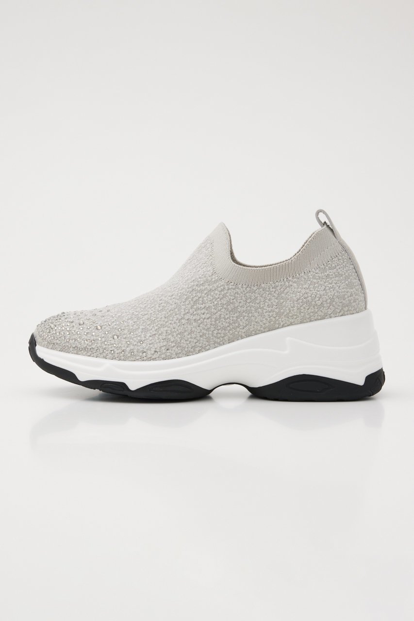 【スタッカート/STACCATO】のMIXニットハイスリッポン 人気、トレンドファッション・服の通販 founy(ファニー) 　ファッション　Fashion　レディースファッション　Fashion for Women　グラデーション　Gradient, Ombre　シューズ　Shoes, Footwear　ストーン　Stone, Gem-Like　スリッポン　Slip-On, Loafer　フィット　Fit, Slim Fit　フラット　Flat, Flat Shoes　定番　Standard, Basic Item　other-2|ID: prp329100004107064 ipo3291000000036866035