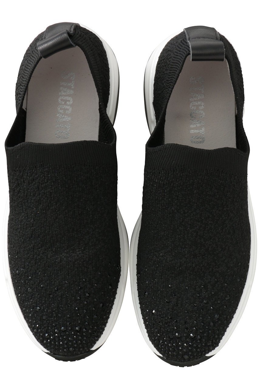 【スタッカート/STACCATO】のMIXニットハイスリッポン 人気、トレンドファッション・服の通販 founy(ファニー) 　ファッション　Fashion　レディースファッション　Fashion for Women　グラデーション　Gradient, Ombre　シューズ　Shoes, Footwear　ストーン　Stone, Gem-Like　スリッポン　Slip-On, Loafer　フィット　Fit, Slim Fit　フラット　Flat, Flat Shoes　定番　Standard, Basic Item　other-3|ID: prp329100004107064 ipo3291000000036866036