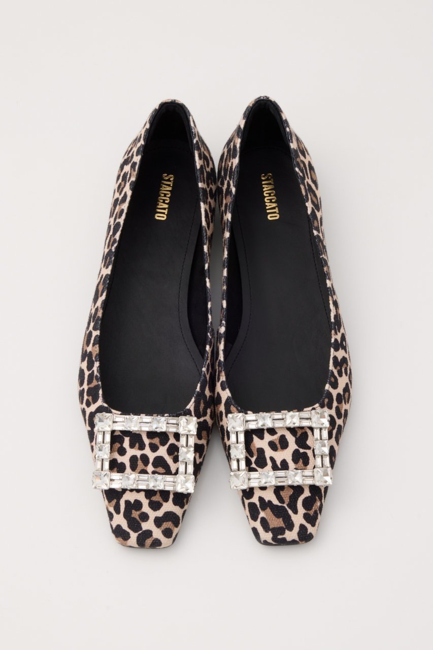 【スタッカート/STACCATO】のジジレオパードカッター 人気、トレンドファッション・服の通販 founy(ファニー) 　ファッション　Fashion　レディースファッション　Fashion for Women　アウター　Coat / Outerwear Collection　アニマル　Animal Print　エレガント 上品　Elegant　シューズ　Shoes, Footwear　スクエア　Square, Square Shape　ストーン　Stone, Gem-Like　フラット　Flat, Flat Shoes　ラグジュアリー　Luxury, Elegant　レオパード　Leopard, Animal Print　今秋　This Fall　 other-1|ID: prp329100004107087 ipo3291000000035846708
