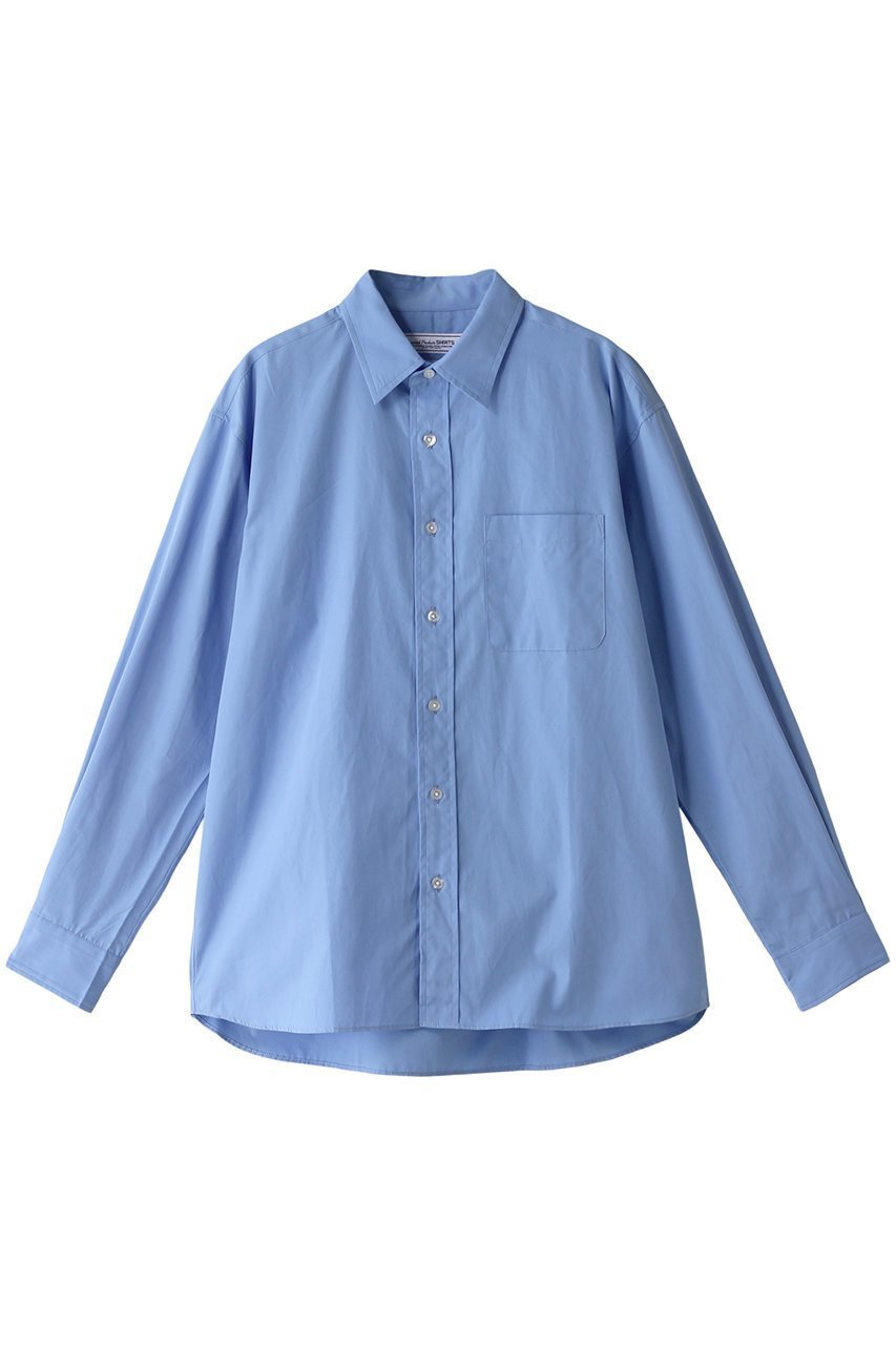 【ユニバーサルプロダクツ/UNIVERSAL PRODUCTS / MEN】の【MEN】TOMAS MASON L/S REGULAR SHIRTS シャツ インテリア・キッズ・メンズ・レディースファッション・服の通販 founy(ファニー) 　ファッション　Fashion　メンズファッション　MEN　おすすめ　Recommend　シンプル　Simple　スリーブ　Sleeve　バランス　Balance　ボトム　Bottom　レギュラー　Regular　ロング　Long　SAX|ID: prp329100004107094 ipo3291000000028071751