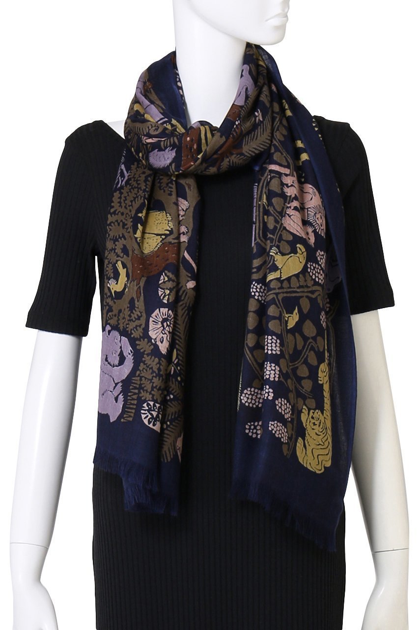 【プレインピープル/PLAIN PEOPLE】の【INOUI EDITIONS】ストール 人気、トレンドファッション・服の通販 founy(ファニー) 　ファッション　Fashion　レディースファッション　Fashion for Women　ストール　Soft & Warm Scarves　マフラー・スヌード / 冬小物の定番　Scarves & Mufflers　ストール　Stole, Wrap　フランス　France, French　フリンジ　Fringe, Tassel　プリント　Print, Printed Pattern　マフラー　Scarf, Muffler　other-2|ID: prp329100004107104 ipo3291000000032827684