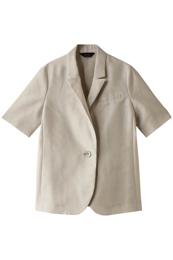 【アルアバイル/allureville】のシアーハーフスリーブシングルジャケット インテリア・キッズ・メンズ・レディースファッション・服の通販 founy(ファニー) https://founy.com/ ファッション Fashion レディースファッション Fashion for Women アウター Coat / Outerwear Collection レディースジャケット・軽アウター Jackets エアリー Airy Texture シアー Sheer, See-Through ジャケット Jacket, Outerwear トレンド Trend, Trending Now |ID: prp329100004107126 ipo3291000000032948800