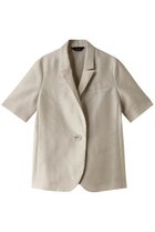 【アルアバイル/allureville】のシアーハーフスリーブシングルジャケット グレージュ|ID: prp329100004107126 ipo3291000000032948808