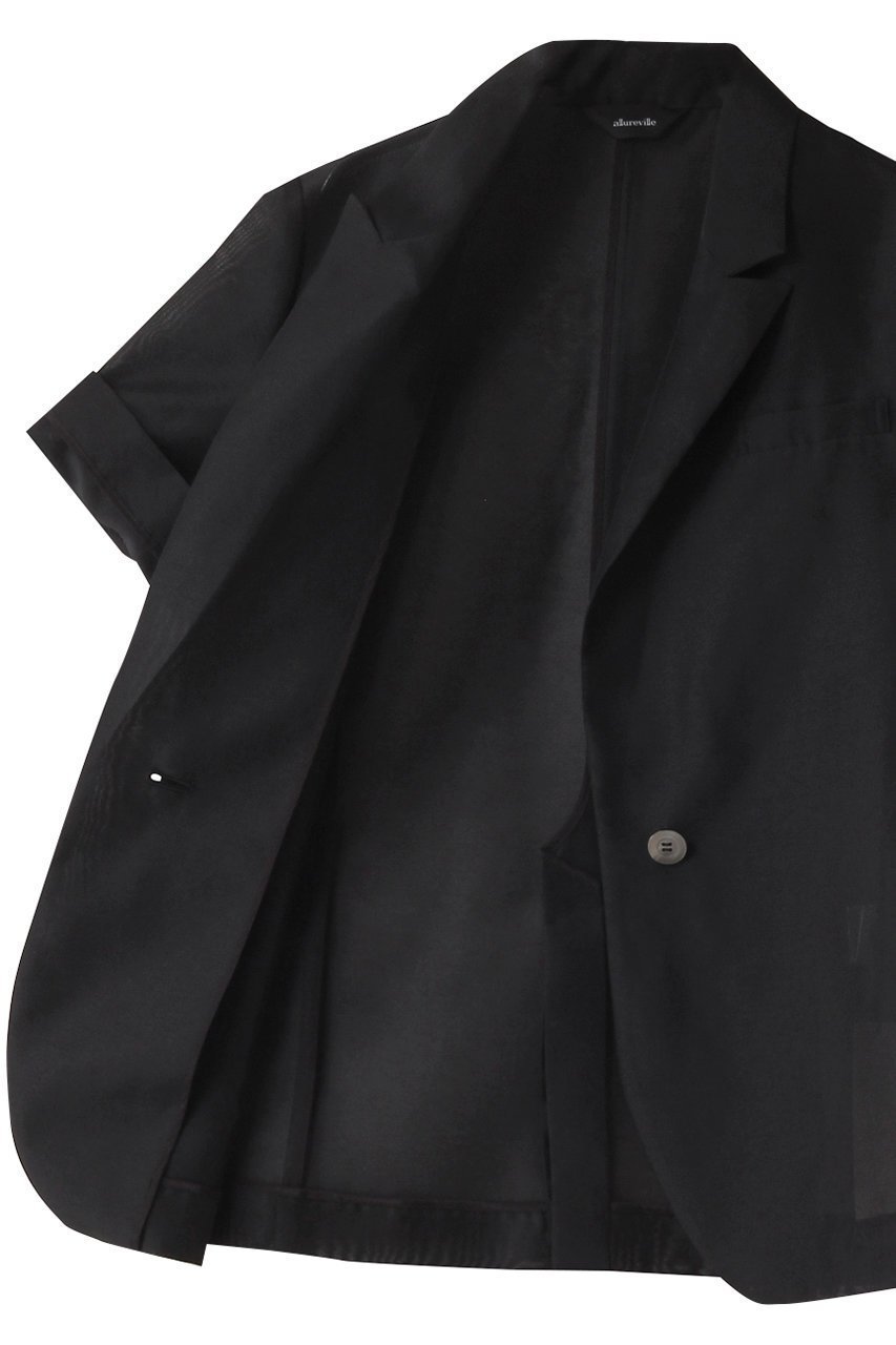 【アルアバイル/allureville】のシアーハーフスリーブシングルジャケット 人気、トレンドファッション・服の通販 founy(ファニー) 　ファッション　Fashion　レディースファッション　Fashion for Women　アウター　Coat / Outerwear Collection　レディースジャケット・軽アウター　Jackets　エアリー　Airy Texture　シアー　Sheer, See-Through　ジャケット　Jacket, Outerwear　トレンド　Trend, Trending Now　other-6|ID: prp329100004107126 ipo3291000000032948840