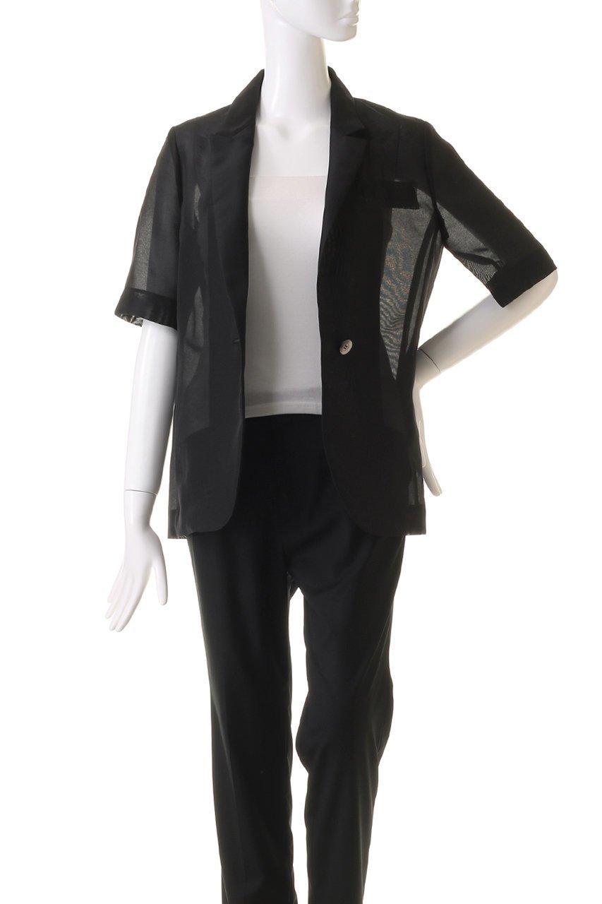 【アルアバイル/allureville】のシアーハーフスリーブシングルジャケット 人気、トレンドファッション・服の通販 founy(ファニー) 　ファッション　Fashion　レディースファッション　Fashion for Women　アウター　Coat / Outerwear Collection　レディースジャケット・軽アウター　Jackets　エアリー　Airy Texture　シアー　Sheer, See-Through　ジャケット　Jacket, Outerwear　トレンド　Trend, Trending Now　other-7|ID: prp329100004107126 ipo3291000000032948848