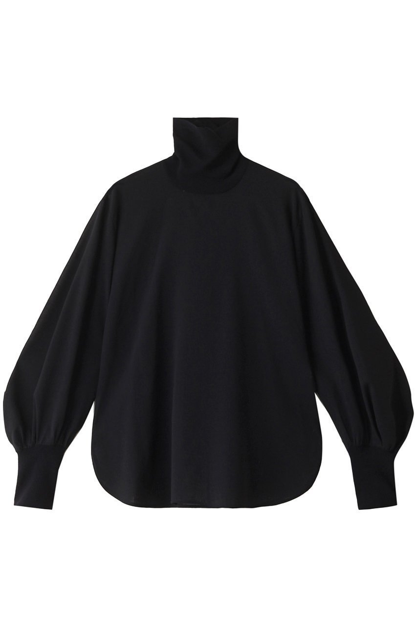 【ベイジ,/BEIGE,】のMOYE(モイエ)/ハイネックブラウス インテリア・キッズ・メンズ・レディースファッション・服の通販 founy(ファニー) 　ファッション　Fashion　レディースファッション　Fashion for Women　トップス・カットソー　Cut & Sew Tops　シャツ・ブラウス・オフィスカジュアル　Elegant Blouses & Button-Ups　インナー　Innerwear　シンプル　Simple, Minimal　スリーブ　Sleeve, Long Sleeve / Short Sleeve　ハイネック　High Neck, Mock Neck　ロング　Long, Long-Length　Navy|ID: prp329100004108644 ipo3291000000032902426