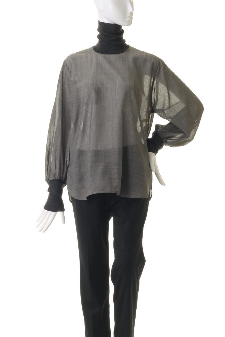 【ベイジ,/BEIGE,】のMOYE(モイエ)/ハイネックブラウス 人気、トレンドファッション・服の通販 founy(ファニー) 　ファッション　Fashion　レディースファッション　Fashion for Women　トップス・カットソー　Cut & Sew Tops　シャツ・ブラウス・オフィスカジュアル　Elegant Blouses & Button-Ups　インナー　Innerwear　シンプル　Simple, Minimal　スリーブ　Sleeve, Long Sleeve / Short Sleeve　ハイネック　High Neck, Mock Neck　ロング　Long, Long-Length　other-2|ID: prp329100004108644 ipo3291000000032902429