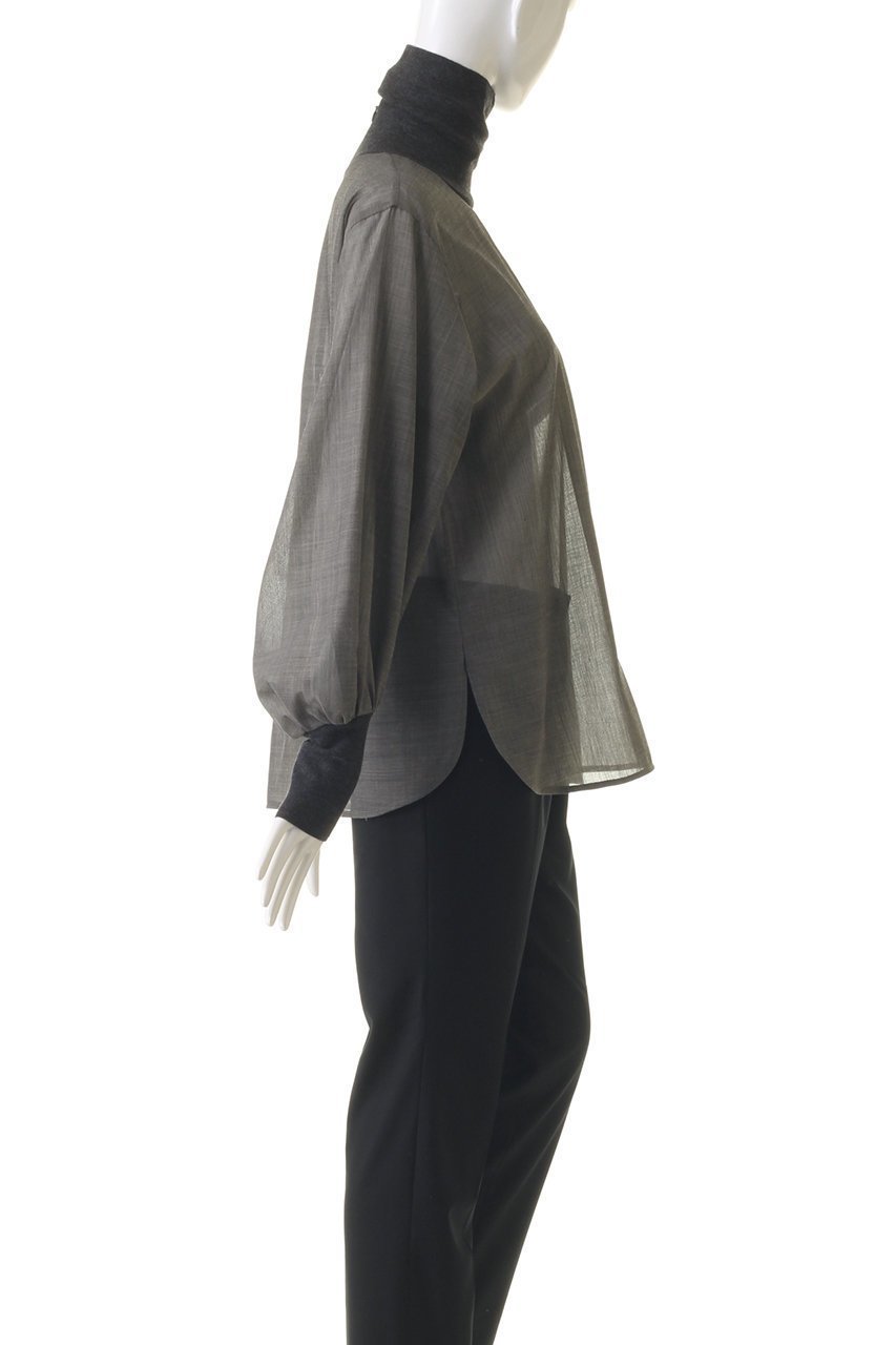 【ベイジ,/BEIGE,】のMOYE(モイエ)/ハイネックブラウス 人気、トレンドファッション・服の通販 founy(ファニー) 　ファッション　Fashion　レディースファッション　Fashion for Women　トップス・カットソー　Cut & Sew Tops　シャツ・ブラウス・オフィスカジュアル　Elegant Blouses & Button-Ups　インナー　Innerwear　シンプル　Simple, Minimal　スリーブ　Sleeve, Long Sleeve / Short Sleeve　ハイネック　High Neck, Mock Neck　ロング　Long, Long-Length　other-3|ID: prp329100004108644 ipo3291000000032902431