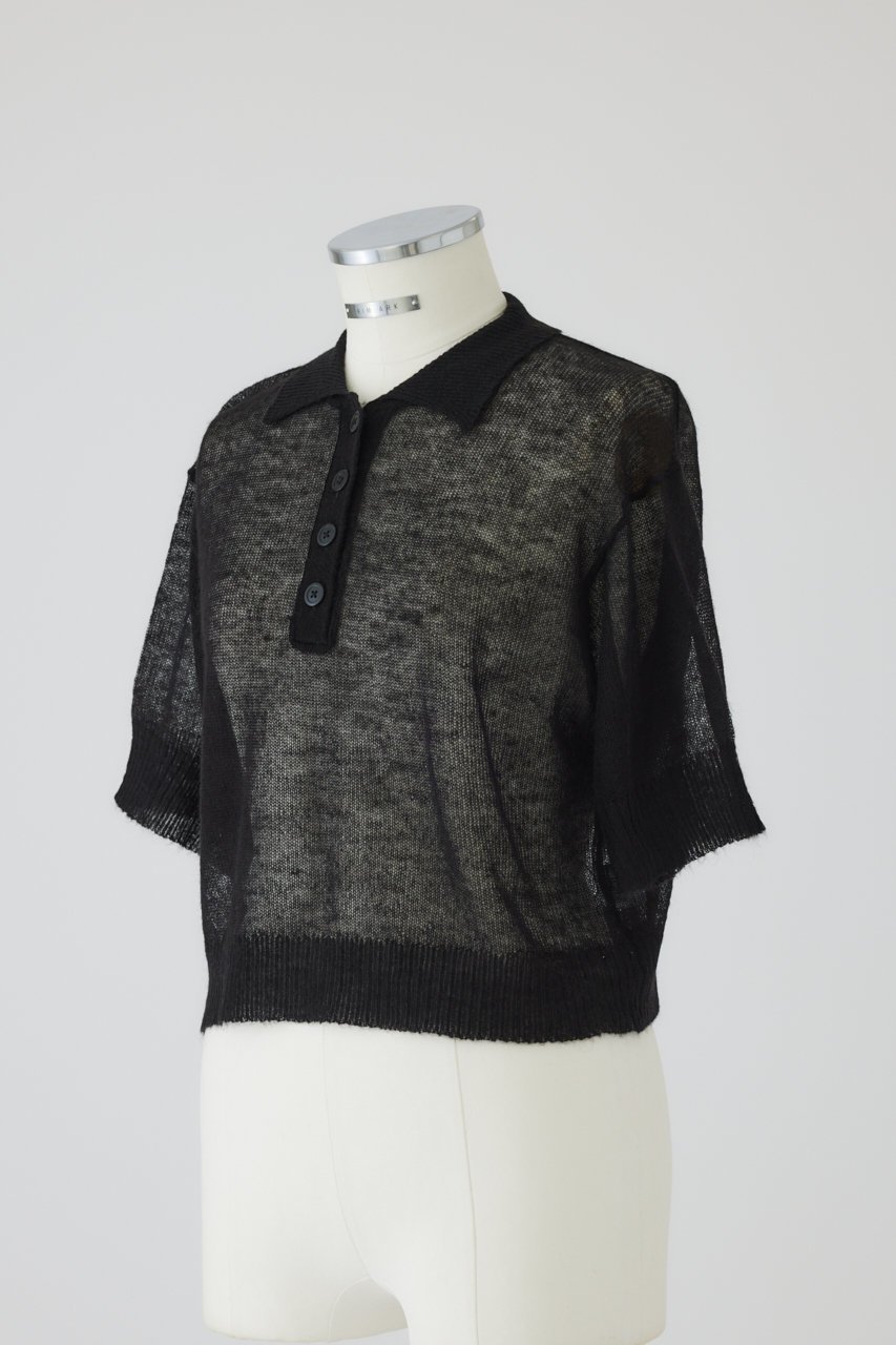 【リムアーク/RIM.ARK】のMohair polo knit/ニット 人気、トレンドファッション・服の通販 founy(ファニー) 　ファッション　Fashion　レディースファッション　Ladies' Fashion Online　トップス・カットソー　Tops/Tshirt　ニット　Knit Tops　プルオーバー　Pullover　スポーティ　Sporty　モヘア　Mohair　再入荷　Restock/Back In Stock/Re Arrival　other-2|ID: prp329100004110546 ipo3291000000032376776