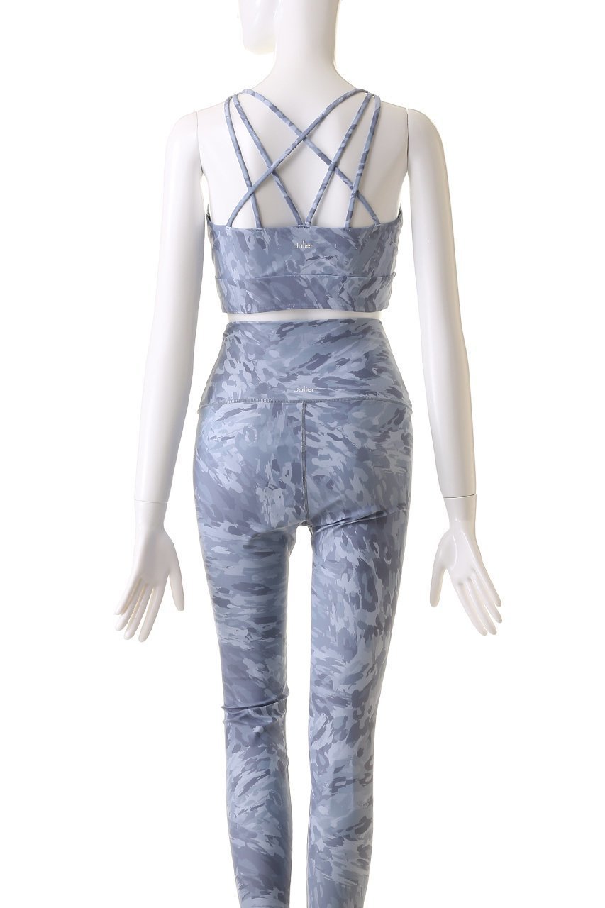 【ジュリエ/Julier】のFadeLeopardプリントショートトップス 人気、トレンドファッション・服の通販 founy(ファニー) 　ファッション　Fashion　レディースファッション　WOMEN　トップス・カットソー　Tops/Tshirt　スポーツウェア　Sportswear　スポーツ トップス　Sports Tops　おすすめ　Recommend　スポーツ　Sports　セットアップ　Set Up　フロント　Front　レオパード　Leopard　レギンス　Leggings　other-4|ID: prp329100004110557 ipo3291000000032363471