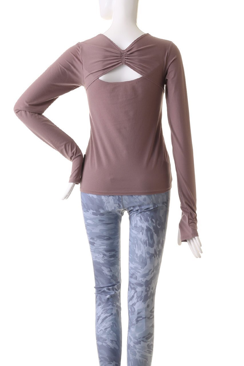 【ジュリエ/Julier】のライトプライムバックシャンロンスリプルオーバー 人気、トレンドファッション・服の通販 founy(ファニー) 　ファッション　Fashion　レディースファッション　WOMEN　トップス・カットソー　Tops/Tshirt　プルオーバー　Pullover　スポーツウェア　Sportswear　スポーツ トップス　Sports Tops　ギャザー　Gather　ストレッチ　Stretch　スポーツ　Sports　ワーク　Work　再入荷　Restock/Back In Stock/Re Arrival　長袖　Long Sleeve　other-4|ID: prp329100004110558 ipo3291000000032362645