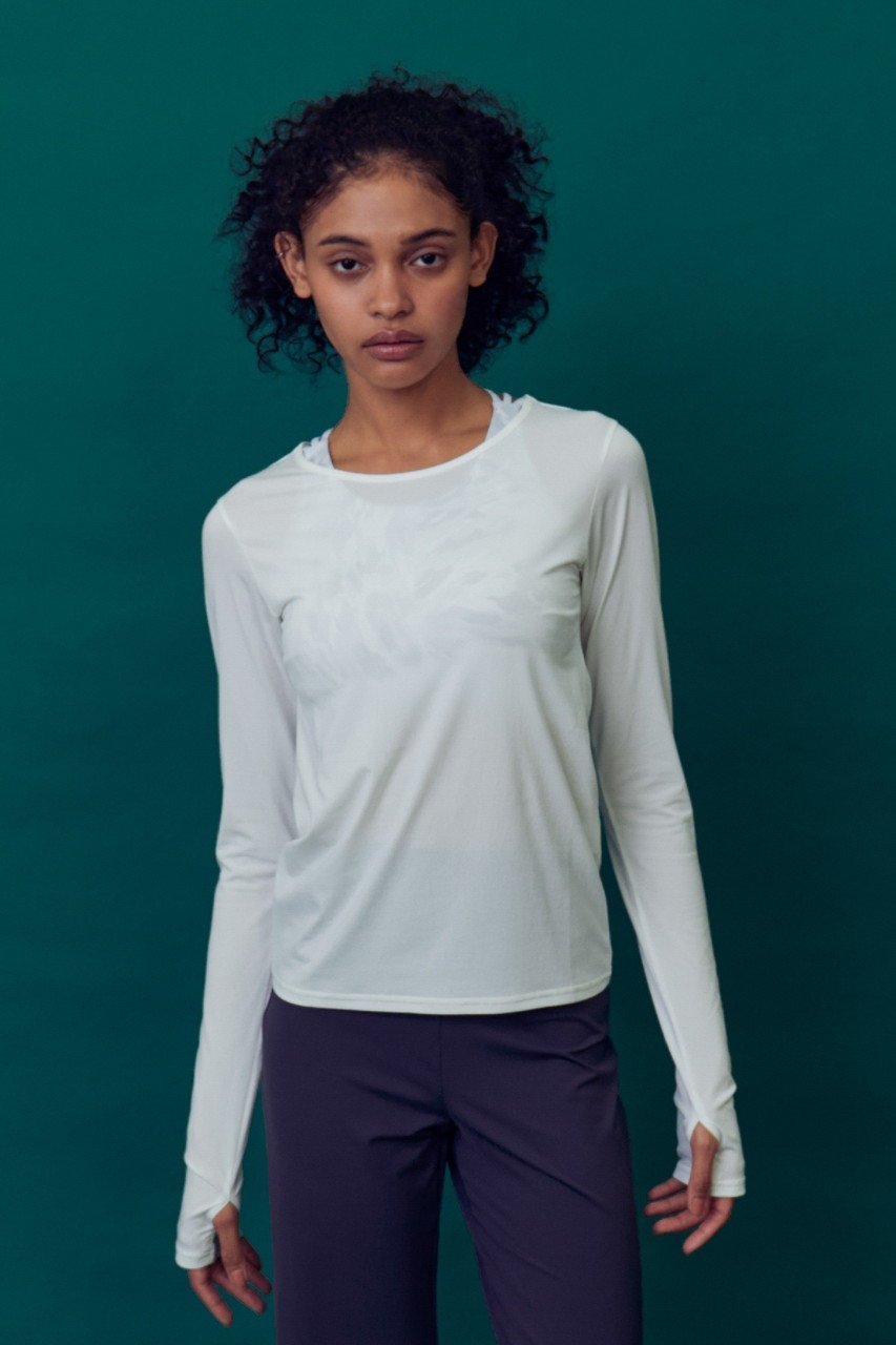 【ジュリエ/Julier】のライトプライムバックシャンロンスリプルオーバー 人気、トレンドファッション・服の通販 founy(ファニー) 　ファッション　Fashion　レディースファッション　WOMEN　トップス・カットソー　Tops/Tshirt　プルオーバー　Pullover　スポーツウェア　Sportswear　スポーツ トップス　Sports Tops　ギャザー　Gather　ストレッチ　Stretch　スポーツ　Sports　ワーク　Work　再入荷　Restock/Back In Stock/Re Arrival　長袖　Long Sleeve　other-6|ID: prp329100004110558 ipo3291000000032362647