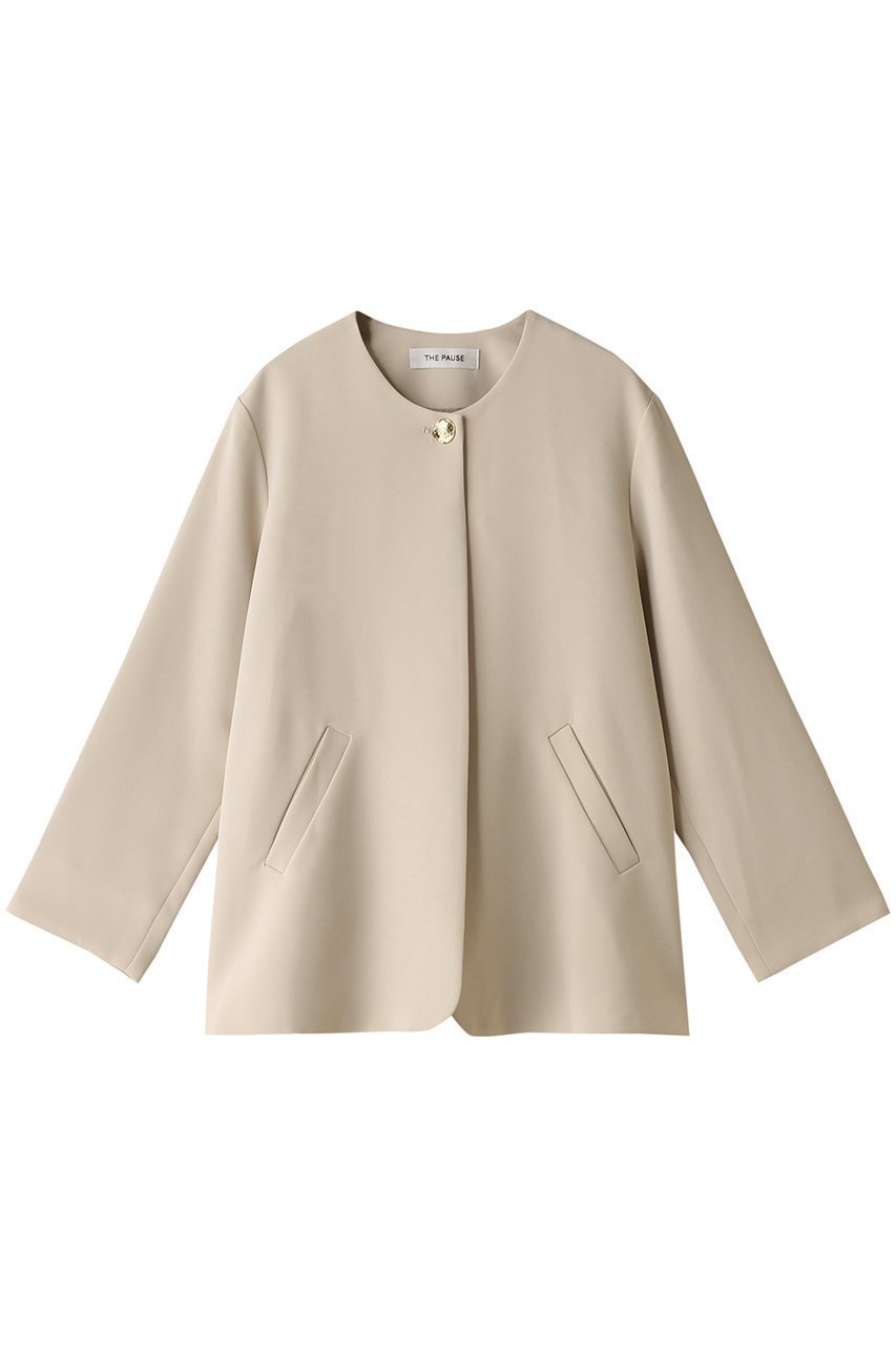 【ウィムガゼット/Whim Gazette】の【THE PAUSE】ノーカラージャケット 人気、トレンドファッション・服の通販 founy(ファニー) 　ファッション　Fashion　レディースファッション　Fashion for Women　アウター　Coat / Outerwear Collection　レディースジャケット・軽アウター　Jackets　ノーカラージャケット / シンプル上品コーデ　Collarless Jackets　おすすめ　Recommended / Our Picks　カーディガン　Cardigan, Knitwear　シンプル　Simple, Minimal　ジャケット　Jacket, Outerwear　定番　Standard, Basic Item　 other-1|ID: prp329100004110583 ipo3291000000036516044