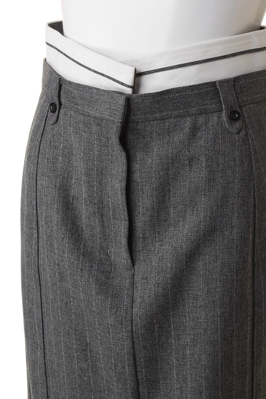 【リムアーク/RIM.ARK】のDouble waist middle SK/スカート 人気、トレンドファッション・服の通販 founy(ファニー) 　ファッション　Fashion　レディースファッション　WOMEN　スカート　Skirt　ロングスカート　Long Skirt　ストライプ　Stripe　スラックス　Slacks　センター　Center　ダブル　Double　マニッシュ　Mannish　ミドル　Middle　メランジ　Melange　ロング　Long　other-5|ID: prp329100004110588 ipo3291000000032377269