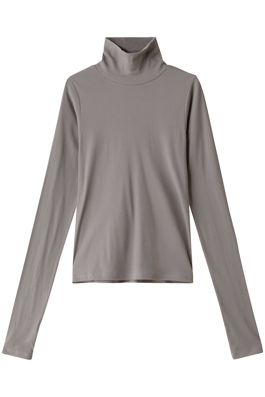 【リムアーク/RIM.ARK】のCotton high neck tops/トップス インテリア・キッズ・メンズ・レディースファッション・服の通販 founy(ファニー) 　ファッション　Fashion　レディースファッション　WOMEN　トップス・カットソー　Tops/Tshirt　シャツ/ブラウス　Shirts/Blouses　ロング / Tシャツ　T-Shirts　カットソー　Cut and Sewn　スリーブ　Sleeve　ベーシック　Basic　ロング　Long　グレージュ|ID: prp329100004110589 ipo3291000000032377219