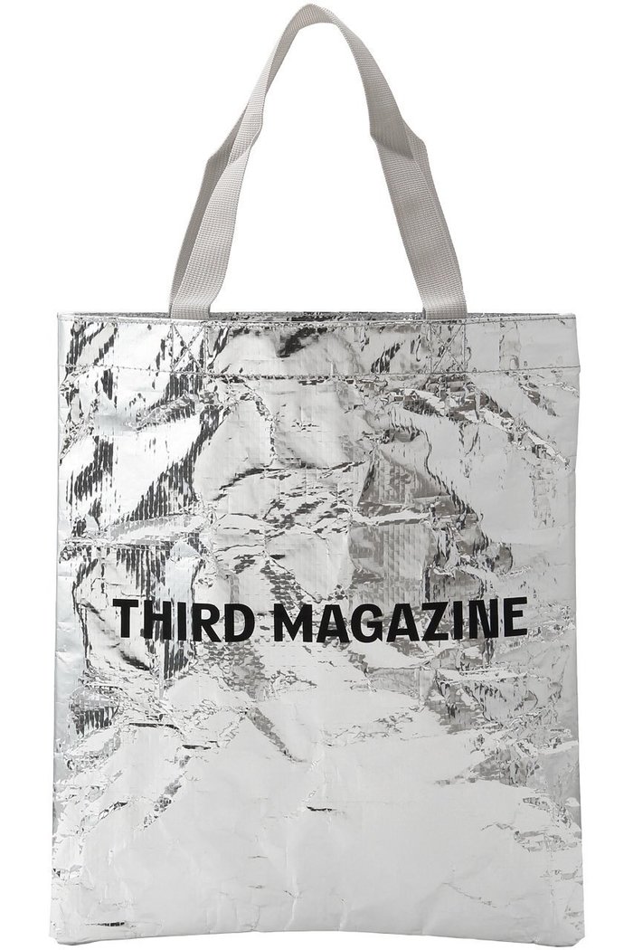 【サードマガジン/THIRD MAGAZINE】のロゴプリントバッグ インテリア・キッズ・メンズ・レディースファッション・服の通販 founy(ファニー) https://founy.com/ ファッション Fashion レディースファッション WOMEN バッグ Bag シルバー Silver |ID: prp329100004110592 ipo3291000000027983006