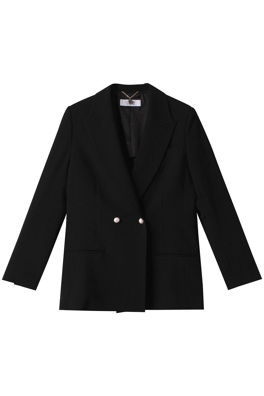 【アルアバイル/allureville】の【Loulou Willoughby】パールテーラードJK B インテリア・キッズ・メンズ・レディースファッション・服の通販 founy(ファニー) 　ファッション　Fashion　レディースファッション　Fashion for Women　アウター　Coat / Outerwear Collection　レディースジャケット・軽アウター　Jackets　オケージョン　Occasion Wear　シェイプ　Shape, Slim Fit　ジャケット　Jacket, Outerwear　パール　Pearl, Pearl Accent　リュクス　Luxury, Elegant, High-End, Chic　エレガント 上品　Elegant　ブラック|ID: prp329100004110603 ipo3291000000036530214