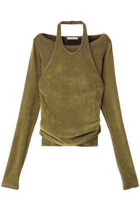 【クラネ/CLANE】のTULLE FLOCKY LAYERED TOPS Tシャツ/カットソー 人気、トレンドファッション・服の通販 founy(ファニー) ファッション Fashion レディースファッション Fashion for Women トップス・カットソー Cut & Sew Tops シャツ・ブラウス・オフィスカジュアル Elegant Blouses & Button-Ups ロングTシャツ・Tシャツ Longline T-Shirts & Tees カットソー・ベーシックTシャツ Cut-and-Sewn Tops / Stretch Tees & Basics カットソー Cut and Sewn Top スリーブ Sleeve, Long Sleeve / Short Sleeve ロング Long, Long-Length 秋 Autumn |ID:prp329100004110604