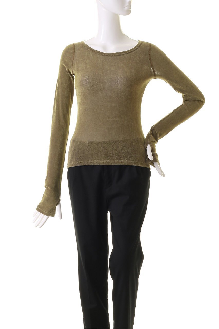 【クラネ/CLANE】のTULLE FLOCKY LAYERED TOPS Tシャツ/カットソー 人気、トレンドファッション・服の通販 founy(ファニー) 　ファッション　Fashion　レディースファッション　Fashion for Women　トップス・カットソー　Cut & Sew Tops　シャツ・ブラウス・オフィスカジュアル　Elegant Blouses & Button-Ups　ロングTシャツ・Tシャツ　Longline T-Shirts & Tees　カットソー・ベーシックTシャツ　Cut-and-Sewn Tops / Stretch Tees & Basics　カットソー　Cut and Sewn Top　スリーブ　Sleeve, Long Sleeve / Short Sleeve　ロング　Long, Long-Length　秋　Autumn　other-6|ID: prp329100004110604 ipo3291000000035934443