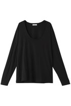 【クラネ/CLANE】のDEEP U NECK TOPS Tシャツ/カットソー 人気、トレンドファッション・服の通販 founy(ファニー) ファッション Fashion レディースファッション WOMEN トップス・カットソー Tops/Tshirt シャツ/ブラウス Shirts/Blouses ロング / Tシャツ T-Shirts カットソー Cut and Sewn おすすめ Recommend インナー Inner オフショルダー Off Shoulder カットソー Cut And Sew スリーブ Sleeve ロング Long 長袖 Long Sleeve thumbnail BLACK|ID: prp329100004110605 ipo3291000000027983046