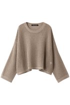 【ミズイロ インド/mizuiro ind】のmesh crew neck P/O プルオーバー beige|ID:prp329100004110610