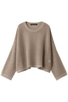 【ミズイロ インド/mizuiro ind】のmesh crew neck P/O プルオーバー beige|ID: prp329100004110610 ipo3291000000032918957