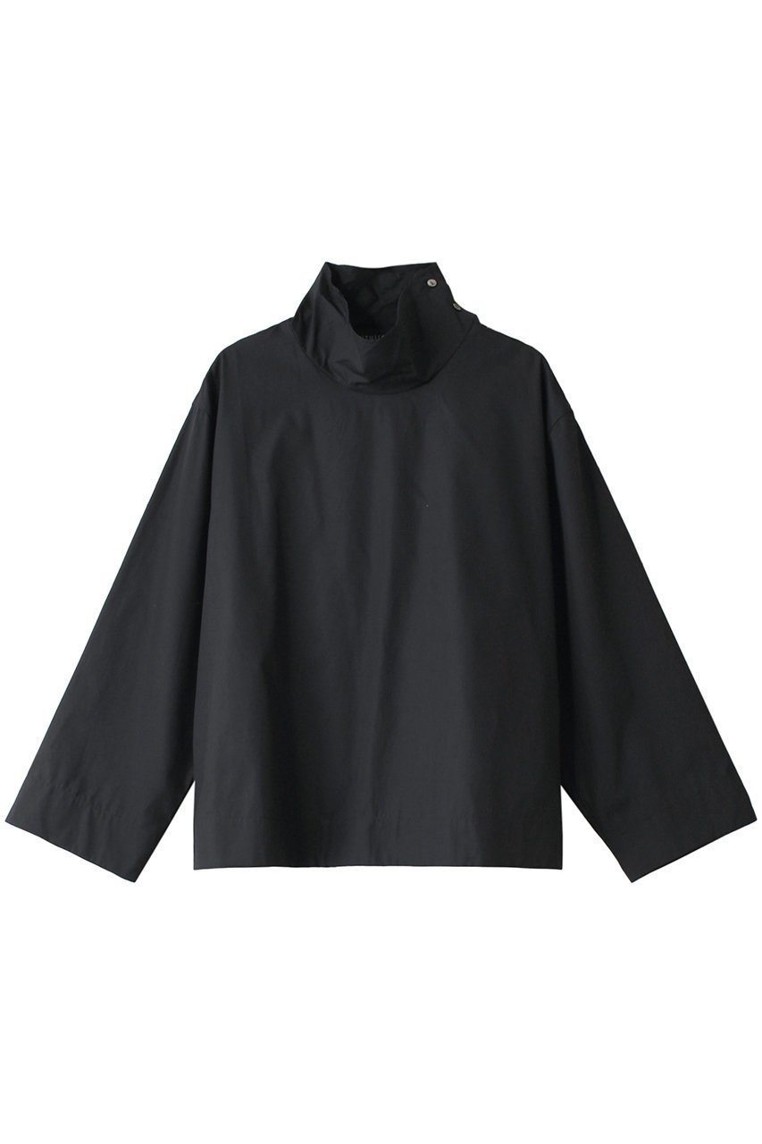 【ミズイロ インド/mizuiro ind】のhigh neck P/O shirt シャツ インテリア・キッズ・メンズ・レディースファッション・服の通販 founy(ファニー) 　ファッション　Fashion　レディースファッション　WOMEN　トップス・カットソー　Tops/Tshirt　シャツ/ブラウス　Shirts/Blouses　アシンメトリー　Asymmetry　シンプル　Simple　スリーブ　Sleeve　ブロード　Broad　ロング　Long　navy|ID: prp329100004110611 ipo3291000000027983069