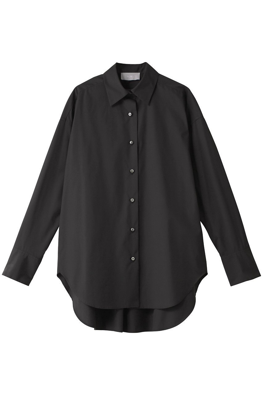 【ヒューエルミュージアム/hueLe Museum】の【hLM】TCタイプライターブラウス インテリア・キッズ・メンズ・レディースファッション・服の通販 founy(ファニー) ファッション Fashion レディースファッション Fashion for Women トップス・カットソー Cut & Sew Tops シャツ・ブラウス・オフィスカジュアル Elegant Blouses & Button-Ups カフス Cuff Design シンプル Simple, Minimal スリーブ Sleeve, Long Sleeve / Short Sleeve タイプライター Typewriter Fabric, Crisp Cotton ベーシック Basic, Essential ロング Long, Long-Length エレガント 上品 Elegant ブラック|ID: prp329100004110630 ipo3291000000032902575