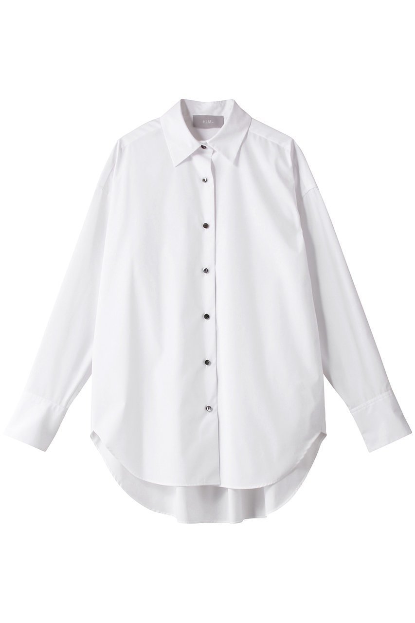 【ヒューエルミュージアム/hueLe Museum】の【hLM】TCタイプライターブラウス インテリア・キッズ・メンズ・レディースファッション・服の通販 founy(ファニー) ファッション Fashion レディースファッション Fashion for Women トップス・カットソー Cut & Sew Tops シャツ・ブラウス・オフィスカジュアル Elegant Blouses & Button-Ups カフス Cuff Design シンプル Simple, Minimal スリーブ Sleeve, Long Sleeve / Short Sleeve タイプライター Typewriter Fabric, Crisp Cotton ベーシック Basic, Essential ロング Long, Long-Length エレガント 上品 Elegant ホワイト|ID: prp329100004110630 ipo3291000000032902577
