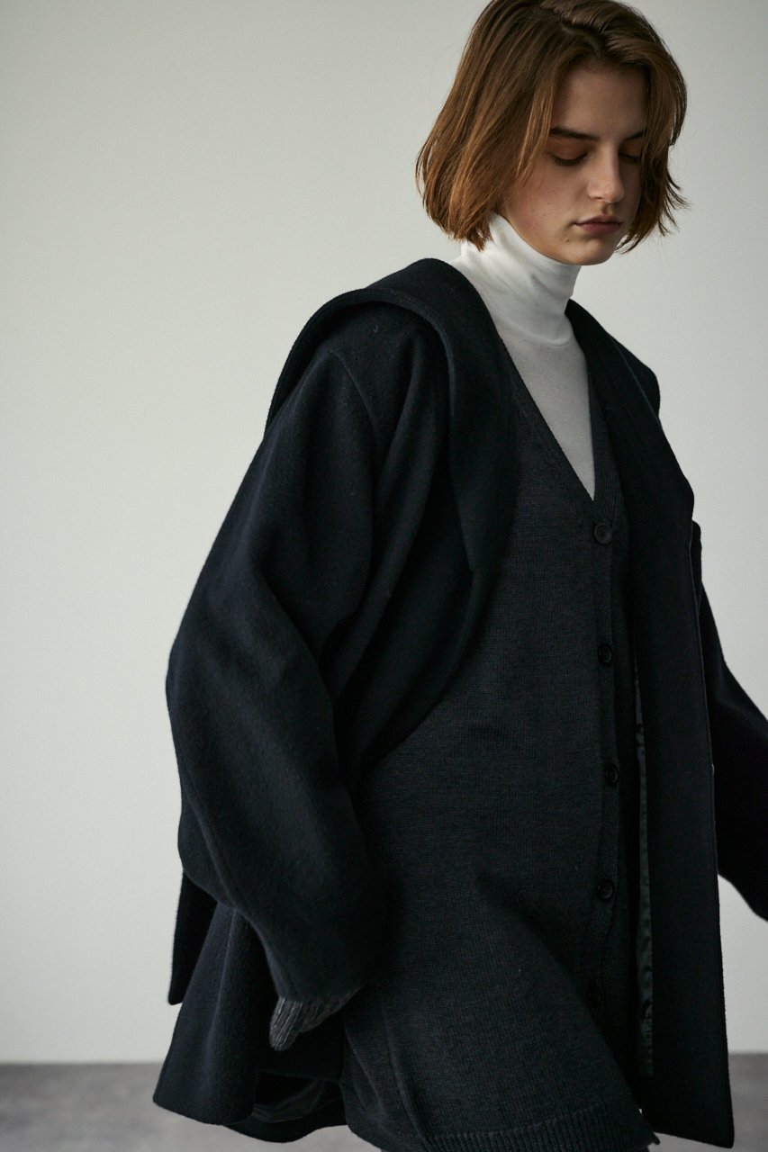 【リムアーク/RIM.ARK】のSailor collar design CT/コート 人気、トレンドファッション・服の通販 founy(ファニー) 　ファッション　Fashion　レディースファッション　WOMEN　アウター　Coat Outerwear　コート　Coats　ショート　Short　冬　Winter　 other-1|ID: prp329100004110633 ipo3291000000028109474