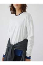 【リムアーク/RIM.ARK】のBasic long sleeve cut tops/トップス 人気、トレンドファッション・服の通販 founy(ファニー) ファッション Fashion レディースファッション WOMEN トップス・カットソー Tops/Tshirt シャツ/ブラウス Shirts/Blouses ロング / Tシャツ T-Shirts カットソー Cut and Sewn スウェット Sweat スリーブ Sleeve ロング Long thumbnail ホワイト|ID: prp329100004110637 ipo3291000000027983164