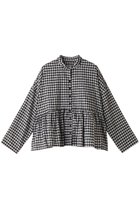 【ネストローブ/nest Robe】のアップサイクルリノ リネンコットンギャザーチェックブラウス チェック|ID:prp329100004111842