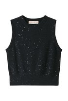 【マリリンムーン/MARILYN MOON】のコットンポリエステルスパングルノースリーブベスト 人気、トレンドファッション・服の通販 founy(ファニー) ファッション Fashion レディースファッション Fashion for Women トップス・カットソー Cut & Sew Tops ニット Knit Tops & Sweaters キャミソール&ノースリーブ Camisoles & Sleeveless Tops ベスト&ジレ / 重ね着スタイル Vests & Gilets カジュアルプルオーバー・ニットトップス Pullovers & Knit Tops / Casual Pullovers スパンコール Sequins, Sequin Embellishment ノースリーブ Sleeveless, No-Sleeve ベスト Vest, Waistcoat ロング Long, Long-Length thumbnail ネイビー|ID: prp329100004111891 ipo3291000000032937443
