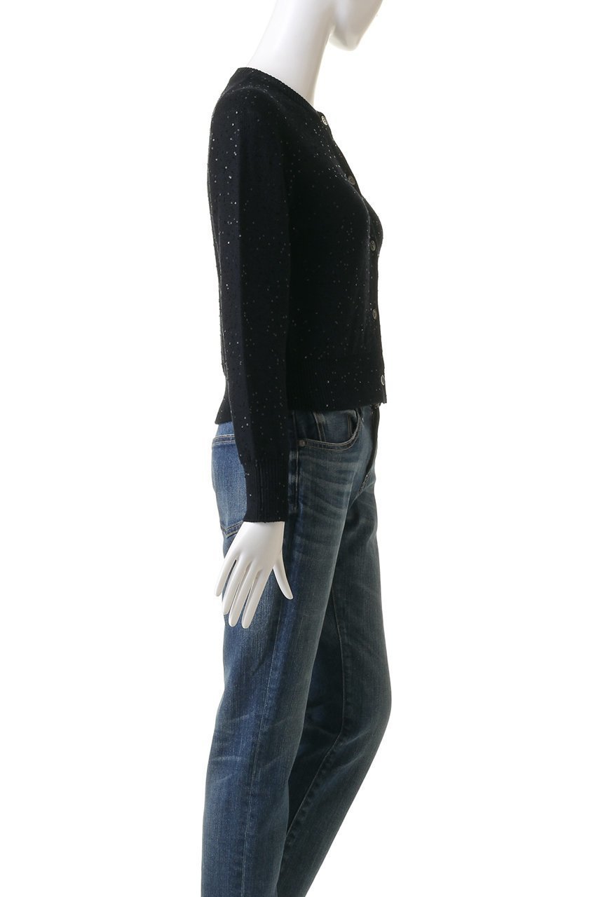 【マリリンムーン/MARILYN MOON】のコットンポリエステルスパングルカーディガン 人気、トレンドファッション・服の通販 founy(ファニー) 　ファッション　Fashion　レディースファッション　WOMEN　トップス・カットソー　Tops/Tshirt　ニット　Knit Tops　カーディガン　Cardigans　カーディガン　Cardigan　コンパクト　Compact　スパンコール　Sequins　スリーブ　Sleeve　リュクス　Luxe　ロング　Long　A/W・秋冬　Aw・Autumn/Winter・Fw・Fall-Winter　other-3|ID: prp329100004111892 ipo3291000000031411050