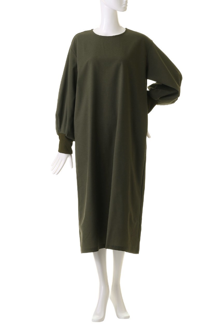 【ミディウミソリッド/MIDIUMISOLID】のpuff slv long OP ワンピース 人気、トレンドファッション・服の通販 founy(ファニー) 　ファッション　Fashion　レディースファッション　Fashion for Women　ワンピース　Dresses　チュニック　Tunic Tops & Dresses　ストレート　Straight, Straight Cut　チュニック　Tunic, Long Top　ロング　Long, Long-Length　エレガント 上品　Elegant　other-2|ID: prp329100004111928 ipo3291000000032893414