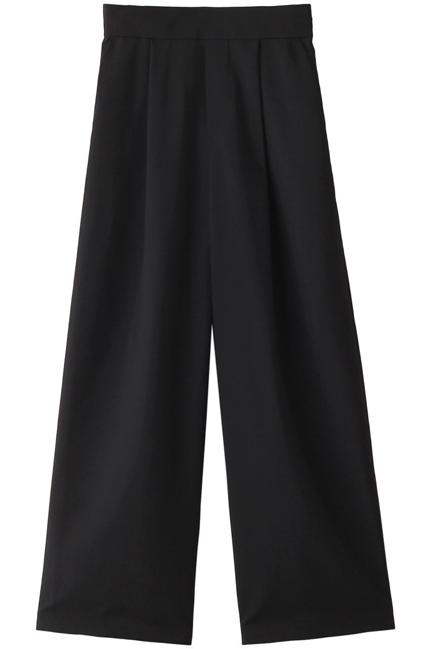 【ミディウミソリッド/MIDIUMISOLID】のlight hi-waist tucked PT パンツ インテリア・キッズ・メンズ・レディースファッション・服の通販 founy(ファニー) 　ファッション　Fashion　レディースファッション　Fashion for Women　パンツ　Pants & Trousers　コンパクト　Compact, Small Size　ファブリック　Fabric, Textile　エレガント 上品　Elegant　black|ID: prp329100004111948 ipo3291000000032817362