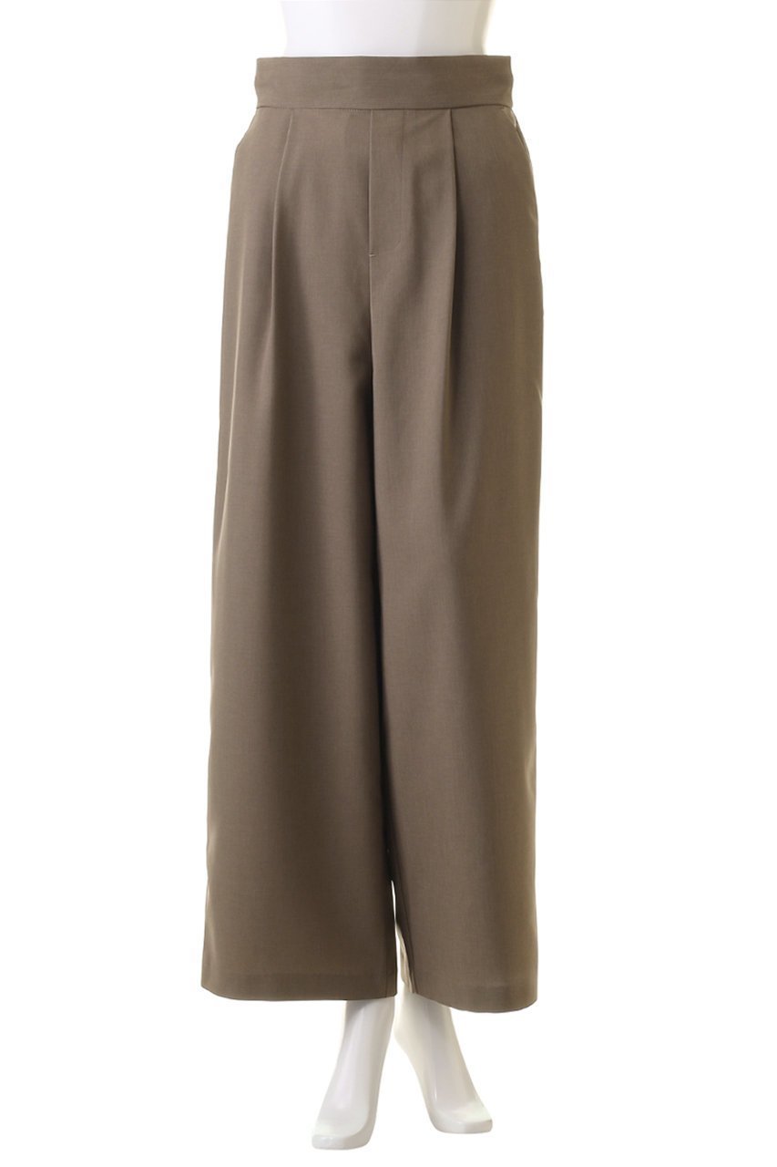 【ミディウミソリッド/MIDIUMISOLID】のlight hi-waist tucked PT パンツ 人気、トレンドファッション・服の通販 founy(ファニー) 　ファッション　Fashion　レディースファッション　Fashion for Women　パンツ　Pants & Trousers　コンパクト　Compact, Small Size　ファブリック　Fabric, Textile　エレガント 上品　Elegant　other-2|ID: prp329100004111948 ipo3291000000032817363