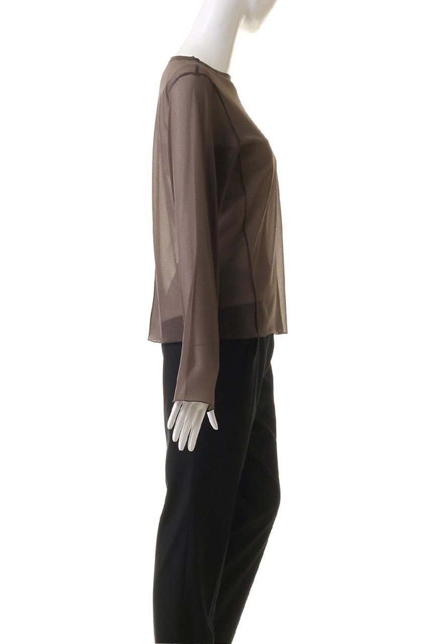 【ミディウミソリッド/MIDIUMISOLID】のC/N sheer P/O プルオーバー 人気、トレンドファッション・服の通販 founy(ファニー) 　ファッション　Fashion　レディースファッション　WOMEN　トップス・カットソー　Tops/Tshirt　シャツ/ブラウス　Shirts/Blouses　プルオーバー　Pullover　キャミワンピース　Cami Dress　シアー　Sheer　シンプル　Simple　スリーブ　Sleeve　トレンド　Trend　ベーシック　Basic　ロング　Long　other-3|ID: prp329100004111949 ipo3291000000031411193