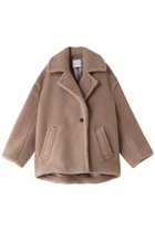 【チノ/CINOH】のボア ミドルコート 人気、トレンドファッション・服の通販 founy(ファニー) ファッション Fashion レディースファッション WOMEN アウター Coat Outerwear コート Coats カッティング Cutting ショート Short ミドル Middle エレガント 上品 Elegant 別注 Special Order thumbnail ベージュ|ID: prp329100004112916 ipo3291000000028015683