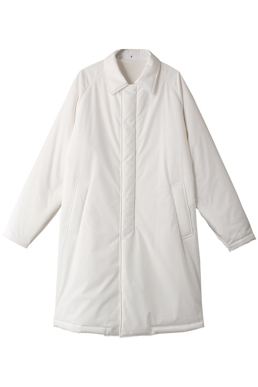 【イレーヴ/YLEVE】の【UNISEX】【Y】オーガニックコットン/ポリエステル パディング コート インテリア・キッズ・メンズ・レディースファッション・服の通販 founy(ファニー) ファッション Fashion レディースファッション Fashion for Women アウター Coat / Outerwear Collection コート・ロングコート・ピーコート Long Coats, Peacoats & More ユニセックス Unisex, Genderless コンパクト Compact, Small Size シンプル Simple, Minimal ストレッチ Stretch, Stretchy Fabric トレンド Trend, Trending Now ロング Long, Long-Length ホワイト|ID: prp329100004112920 ipo3291000000035824929
