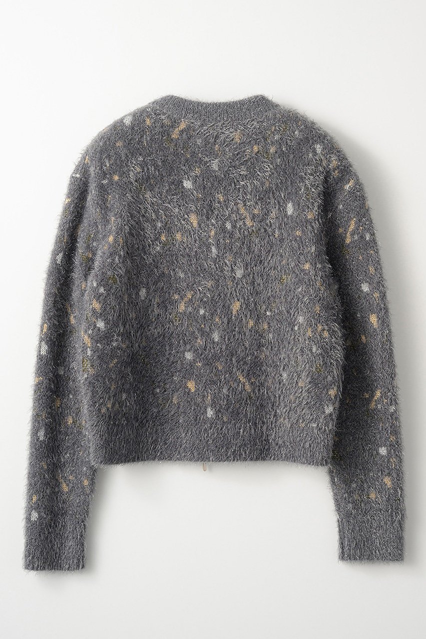 【ミューラル/MURRAL】のTwinkle ニットカーディガン 人気、トレンドファッション・服の通販 founy(ファニー) 　ファッション　Fashion　レディースファッション　WOMEN　トップス・カットソー　Tops/Tshirt　ニット　Knit Tops　カーディガン　Cardigans　カーディガン　Cardigan　コンパクト　Compact　ショート　Short　ジップ　Zip　ジャカード　Jacquard　ダブル　Double　バランス　Balance　ブライト　Bright　other-2|ID: prp329100004112933 ipo3291000000031410542