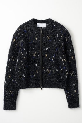 【ミューラル/MURRAL】 Twinkle ニットカーディガン人気、トレンドファッション・服の通販 founy(ファニー) ファッション Fashion レディースファッション Fashion for Women トップス・カットソー Cut & Sew Tops ニット Knit Tops & Sweaters カーディガン・羽織り Layered Style Cardigans カーディガン Cardigan, Knitwear コンパクト Compact, Small Size ショート Short, Short Length ジップ Zip, Zipper ジャカード／ジャガード Jacquard, Woven Pattern ダブル Double, Double-Breasted バランス Balance, Style Balance ブライト Bright, Shiny |ID:prp329100004112933