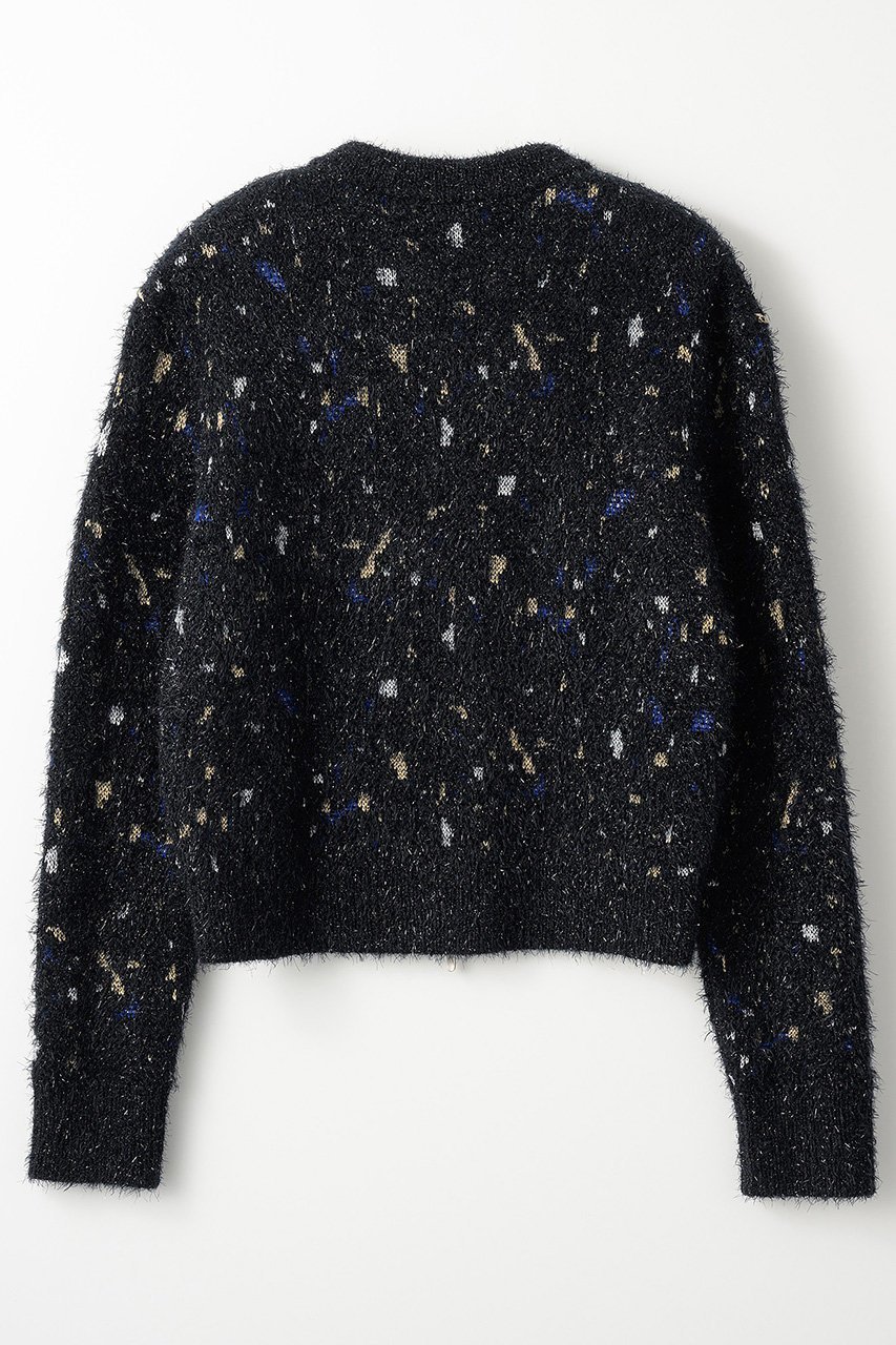 【ミューラル/MURRAL】のTwinkle ニットカーディガン 人気、トレンドファッション・服の通販 founy(ファニー) 　ファッション　Fashion　レディースファッション　Fashion for Women　トップス・カットソー　Cut & Sew Tops　ニット　Knit Tops & Sweaters　カーディガン・羽織り　Layered Style Cardigans　カーディガン　Cardigan, Knitwear　コンパクト　Compact, Small Size　ショート　Short, Short Length　ジップ　Zip, Zipper　ジャカード／ジャガード　Jacquard, Woven Pattern　ダブル　Double, Double-Breasted　バランス　Balance, Style Balance　ブライト　Bright, Shiny　other-2|ID: prp329100004112933 ipo3291000000032965591