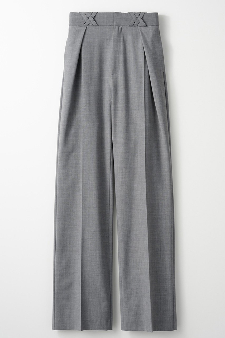 【ミューラル/MURRAL】のIvy スラックス インテリア・キッズ・メンズ・レディースファッション・服の通販 founy(ファニー) 　ファッション　Fashion　レディースファッション　Fashion for Women　パンツ　Pants & Trousers　ストレッチ　Stretch, Stretchy Fabric　ストレート　Straight, Straight Cut　スラックス　Slacks, Dress Pants　フォルム　Silhouette, Form　ループ　Loop, Loop Knit　定番　Standard, Basic Item　グレー|ID: prp329100004112954 ipo3291000000032931983
