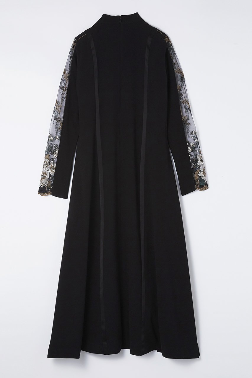 【ミューラル/MURRAL】のフレームフラワーレースドレス 人気、トレンドファッション・服の通販 founy(ファニー) 　ファッション　Fashion　レディースファッション　Fashion for Women　ワンピース　Dresses　フォーマル・パーティードレス・結婚式用ドレス　Elegant & Casual Dresses　チュニック　Tunic Tops & Dresses　シェイプ　Shape, Slim Fit　スリーブ　Sleeve, Long Sleeve / Short Sleeve　チュニック　Tunic, Long Top　ドレス　Dress, One-Piece　フレーム　Frame, Outline　モチーフ　Motif, Design Theme　レース　Lace, Lace Fabric　ロング　Long, Long-Length　other-2|ID: prp329100004112962 ipo3291000000035308244